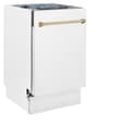 Autograph Edition 18" Compact 3rd Rack Top Control Dishwasher with Champagne Bronze Handle, 51dBa view 7