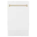 Autograph Edition 18" Compact 3rd Rack Top Control Dishwasher with Gold Handle, 51dBa view 1