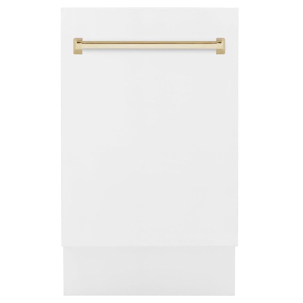 Autograph Edition 18" Compact 3rd Rack Top Control Dishwasher with Gold Handle, 51dBa