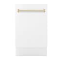 Autograph Edition 18" Compact 3rd Rack Top Control Dishwasher with Gold Handle, 51dBa view 5