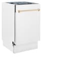 Autograph Edition 18" Compact 3rd Rack Top Control Dishwasher with Gold Handle, 51dBa view 7