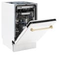 Autograph Edition 18" Compact 3rd Rack Top Control Dishwasher with Gold Handle, 51dBa view 8