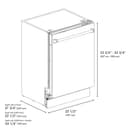 Autograph Edition 24" 3rd Rack Top Control Tall Tub Dishwasher with Champagne Bronze Handle, 51dBa view 17