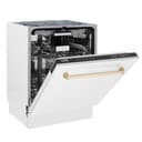 Autograph Edition 24" 3rd Rack Top Control Tall Tub Dishwasher with Gold Handle, 51dBa view 14