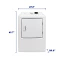 Element 6.7 Cu. Ft. Electric Dryer - White (EATDE2767CW) view 5