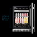 Cellara By 24 In., 7 Bottle And 115 Can Single Zone Wine And Beverage Cooler view 2