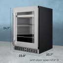 Cellara By 24 In., 7 Bottle And 115 Can Single Zone Wine And Beverage Cooler view 5
