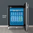 Cellara By 24 In., 7 Bottle And 115 Can Single Zone Wine And Beverage Cooler view 7