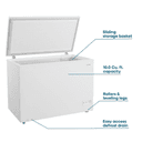 Element 10.0 cu. ft. Chest Freezer - White (ECF10MD2EW) view 4