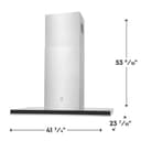 42" Island-Mount T Shape Hood view 1
