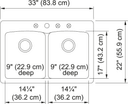 Ellipse Dual Mount Sink view 2