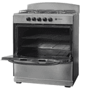 Element 4.0 Cu. Ft. 30” 4-Burner Gas Range - Stainless Steel (EEGR3A4MCCS) view 3