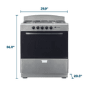 Element 4.0 Cu. Ft. 30” 4-Burner Gas Range - Stainless Steel (EEGR3A4MCCS) view 10