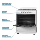 Element 4.0 Cu. Ft. 30” 4-Burner Gas Range - White (EEGR3A4MCCW) view 8