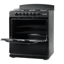 Element 4.0 Cu. Ft. 30” 6-Burner Gas Range - Black (EEGR3A6MCCB) view 3