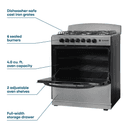 Element 4.0 Cu. Ft. 30” 6-Burner Gas Range - Stainless Steel (EEGR3A6MCCS) view 8