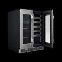 Cellara By 24 In., 27 Bottle And 45 Can Dual Zone French Door Wine And Beverage Cooler view 3