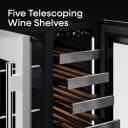 Cellara By 24 In., 27 Bottle And 45 Can Dual Zone French Door Wine And Beverage Cooler view 10
