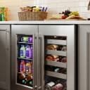 Cellara By 24 In., 27 Bottle And 45 Can Dual Zone French Door Wine And Beverage Cooler view 13