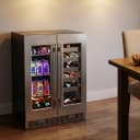 Cellara By 24 In., 27 Bottle And 45 Can Dual Zone French Door Wine And Beverage Cooler view 15