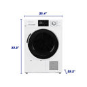 Element 24-inch 4.4 cu. ft. Heat Pump Dryer – White, ENERGY STAR (EFD4424EBW) view 5