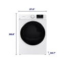 Element 8.0 cu. ft. Front Load Gas Dryer - White, ENERGY STAR (EFD8027GBW) view 5