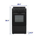 Element 1.9 Cu. Ft. 20” Gas Range - Black (EGR204MCCB) view 10