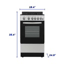 Element 1.9 Cu. Ft. 20” Gas Range - Stainless Steel (EGR204MCCS) view 10