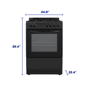 Element 2.4 Cu. Ft. 24” Gas Range - Black (EGR244MCCB) view 10