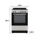 Element 2.4 Cu. Ft. 24” Gas Range - Stainless Steel (EGR244MCCS) view 10