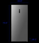Element 21.2 cu. ft. Upright Convertible Freezer / Refrigerator - Stainless Steel, ENERGY STAR (EHUF21CECS) view 6
