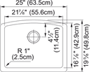 Ellipse Undermount Sink view 2