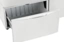 Luxury-Glide® Pedestal with Spacious Storage Drawer - Matte White Finish view 3