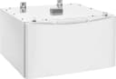 Luxury-Glide® Pedestal with Spacious Storage Drawer - Matte White Finish view 6