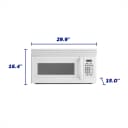 1.6 cu. ft. Over-the-Range Microwave with Top Mount Air Recirculation Vent view 6