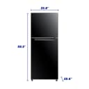 Element 10.1 cu. ft. Top Freezer Refrigerator - Black (ENR10TFGBB) view 4