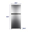 Element 10.1 cu. ft. Top Freezer Refrigerator - Stainless Steel view 4