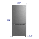 Element 18.7 cu. ft. Bottom Freezer Refrigerator - Stainless Steel view 4