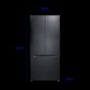 Element 18.4 cu. ft. French Door Refrigerator - Black view 4
