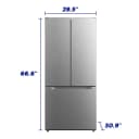 Element 18.4 cu. ft. French Door Refrigerator - Stainless Steel view 5