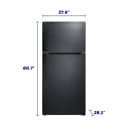 Element 14.2 cu. ft. Top Freezer Refrigerator - Black view 3