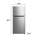 Element 14.2 cu. ft. Top Freezer Refrigerator - Stainless Steel view 3