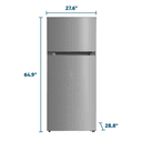 Element 16.0 cu. ft. Top Freezer Refrigerator - Stainless Steel, ENERGY STAR view 7