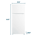 Element 16.0 cu. ft. Top Freezer Refrigerator - White, ENERGY STAR view 7