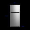 Element 20.5 cu. ft. Top Freezer Refrigerator - Stainless Steel view 5