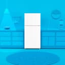 20.5 CF Top Mount Refrigerator, Glass Shelves, E-STAR view 4