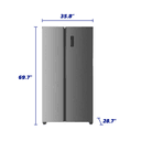 Element 21.4 cu. ft. Side-by-Side Refrigerator - Stainless Steel view 6