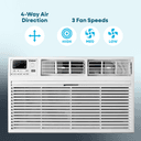 Through-the-wall 10,000 Btu, 230v Air Conditioner view 9