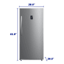 13.8 CF Upright Freezer Convertible, Glass Shelves, Digital Controls, E-STAR view 5