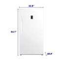 Element 17.0 cu. ft. Upright Convertible Freezer / Refrigerator - White, ENERGY STAR (EUF17CEBW) view 5